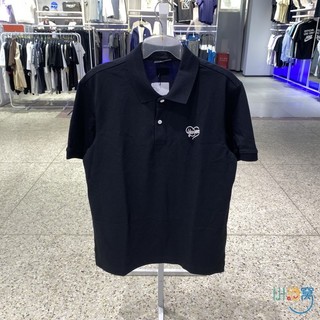 Áo sơ mi polo ngắn tay in màu trơn đơn giản mùa hè mới dành cho nam và nữ