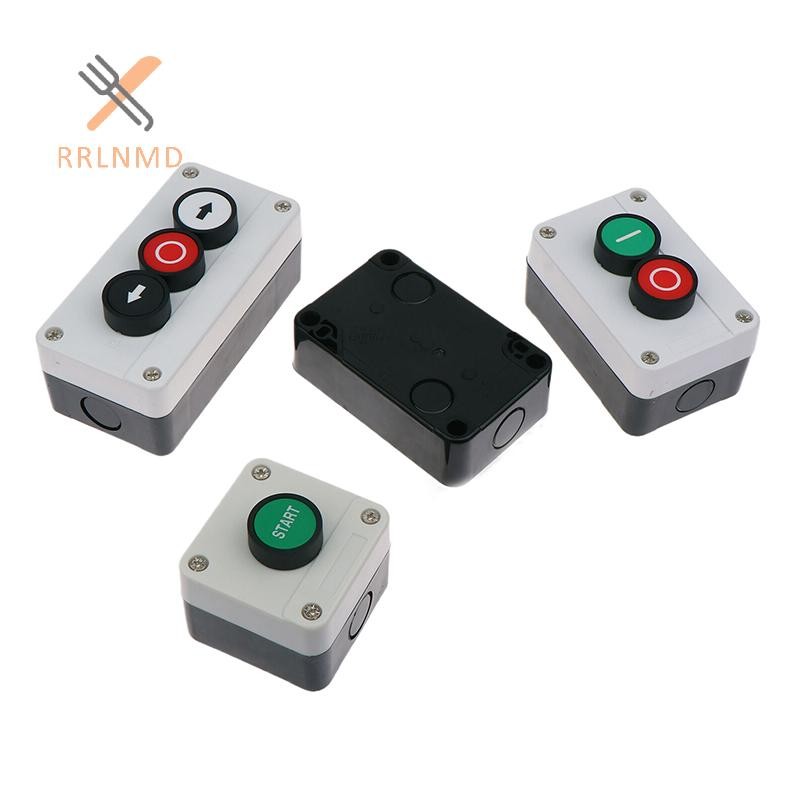 RRLNMD 1 Nút Dừng Khẩn Cấp Công Nghiệp Nút Điều Khiển Tay Cầm Hộp Có Biểu Tượng Mũi Tên CNC Bắt Đầu Dừng Tự Niêm Phong Nút Chống Thấm Nước Công Tắc MỚI