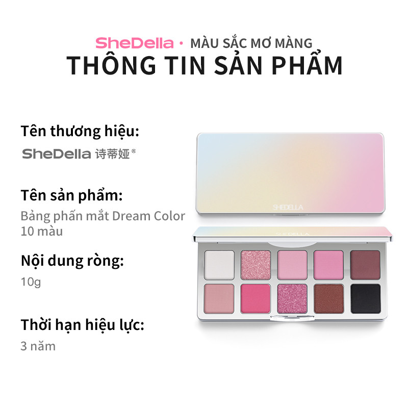 Bảng Mắt 10 Màu Tone Hồng Matte Nhũ Chống Thấm Nước Lâu Trôi Mỹ Phẩm 10g | BigBuy360 - bigbuy360.vn
