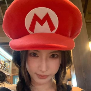 Mũ Mario, trang phục cosplay Super Mario, mũ bóng chày thời trang cho đầu lớn, unisex, hàng hóa của Universal Studios