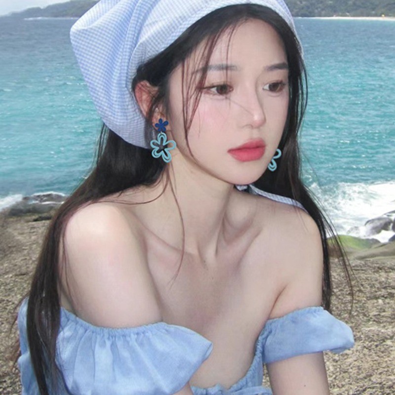 Bông tai nữ hoa thời trang, phong cách mới, phù hợp ngày lễ