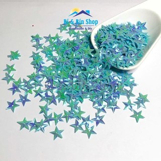 30g Kim Sa Ngôi Sao 3D Lõm 10mm Màu Sữa Cừ Đính Kết Trang Phục, Làm Phụ Kiện Thời Trang