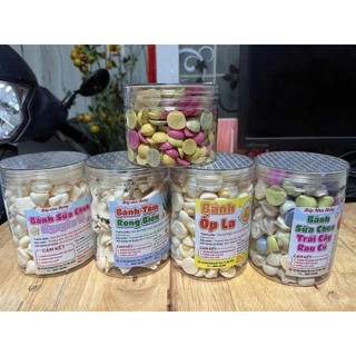 Combo 5 hũ bánh ăn dặm dùng thử cho bé ( sc nguyên vị + sc mix vị +  sc trứng ốp la ) hộp 300 ml