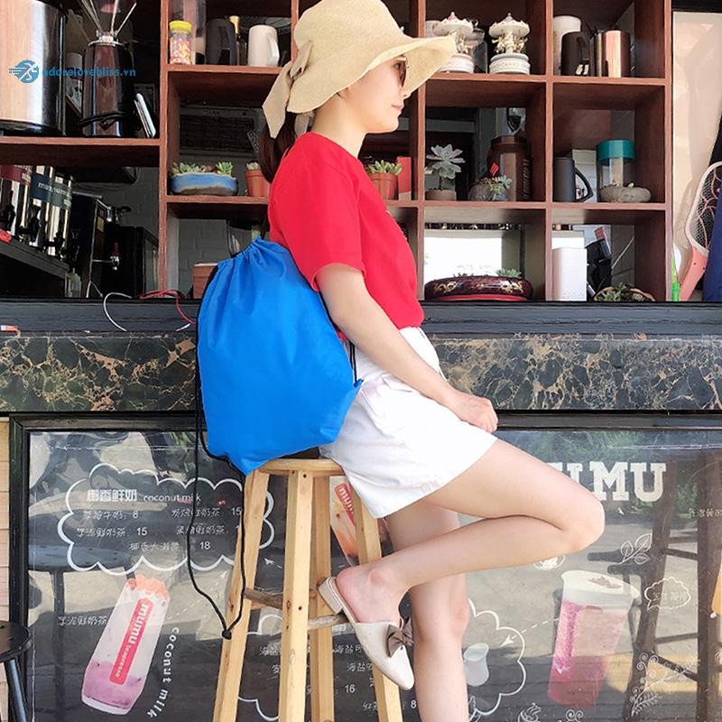 Túi Thể Dục Ba Lô Dây Rút Chống Thấm Nước, Có Thể Gập Lại, Dùng Khi Đi Bộ Đường Dài, Cắm Trại, Bơi, Nam Nữ BSS