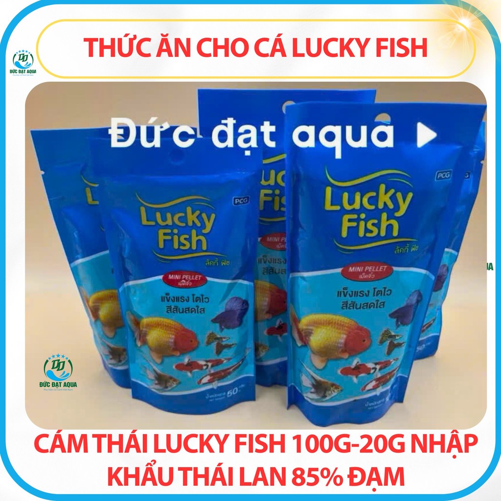 cám cá LUCKY FISH -20g-50g-100g nhập khẩu thái lan Phù Hợp Cho Mọi Loài Cá 8