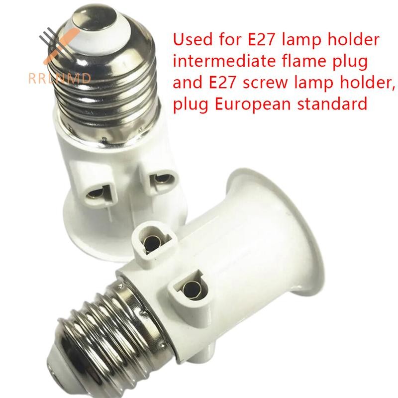 RRLNMD E27 Chia Đầu Ngọn Lửa Chuyển Đổi Cắm Kết Nối E27 Bóng Đèn Adapter Giá Đỡ Đèn Đế Ổ Cắm Chuyển Đổi Phụ Kiện Chiếu Sáng MỚI