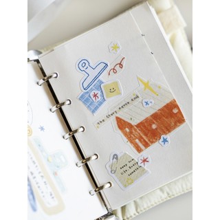 Sổ tay màu cam studio Washi Tape Base Sổ tay hàng ngày Trang trí ins Giấy phát hành mực ghép dễ thương