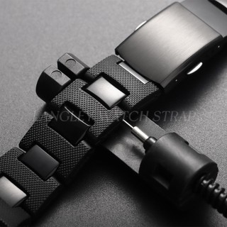 Dây đeo đồng hồ bằng thép nhựa tổng hợp 16mm cho DW-5600 DW-6900 GWM-5610 DW-5610 Dây đeo đồng hồ bằng nhựa cho Casio 16mm Khóa thép không gỉ Khóa thép không gỉ