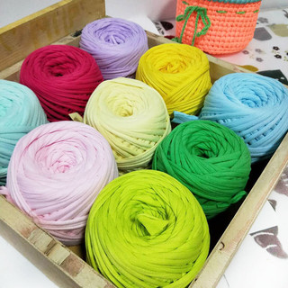 [Được đánh giá bởi 6714 người] Dải vải không xù, túi đan móc, đệm, giỏ lưu trữ thảm, đan tay DIY, sợi dày, giảm giá thanh lý I3TA