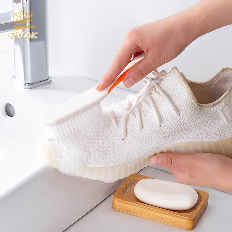 Alittlesetrtu Tay Cầm Dài Chà Bàn Chải Lông Mềm Giặt Quần Áo Giày Chà Bàn Chải Nhựa Di Động Bàn Chải Làm Sạch Cho Nhà Bếp Phòng Tắm VN