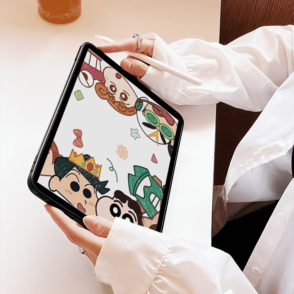 Ốp Lưng Acrylic Cứng Gia Đình Vui Nhộn Cho Mini6 Mini7 A17Pro IPad 5 6 7 8 9 10 11 A16 Air 2 3 4 5 6 Air 11 M2 Pro10.5 10.2 "Pro11 2018 2020 2021 2022 M4 Pro13 2024 2025