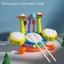 2 Cặp Gậy gõ mạch nha gỗ cho chuông, Xylophone, Khối gỗ, Glockenspiel và chuông
