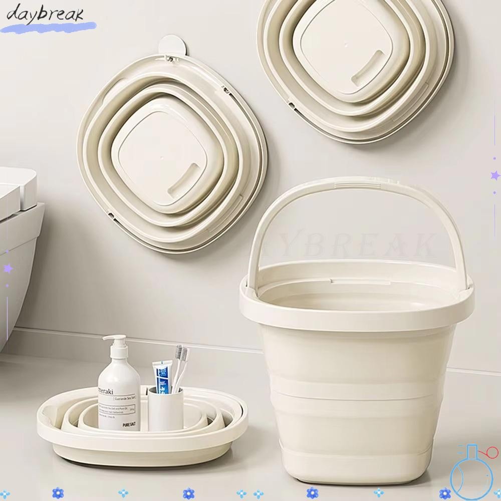 Xô gấp DAYBREAK, Chậu rửa di động 5L, Xô câu cá đa chức năng Xô câu cá tiết kiệm không gian gia đình