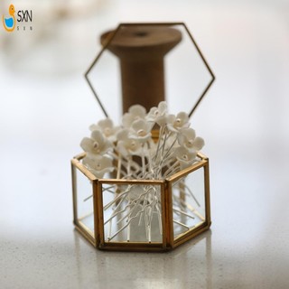 Phụ Nữ Cưới Hình Chữ U Kẹp Tóc Nữ Thanh Lịch Kẹp Tóc Với Gốm Hoa Trang Trí Cho Công Chúa Dự Tiệc Ủng Hộ Phụ Kiện
