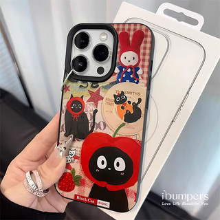 ibumpers Ốp Điện Thoại iPhone Họa Tiết Mèo Apple Dễ Thương Cho IPhone 16 15 14 12 13 11 Pro Max IP 7 8 Plus X XS XR Ốp Lưng Mỏng Silicon Mềm Da Họa Tiết