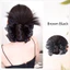 ORDOBOX Bun Head Tóc Giả, Lông Tơ Tóc Tự Nhiên Bun Móng Vuốt Kẹp, Với Lưới Tổng Hợp Tóc Giả Kẹp Tóc Nữ