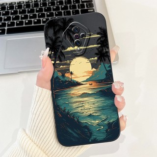 Dành Cho Vivo S1 Pro (1920) / S1 (1907) Vỏ Tranh Đi Biển Dusk Thời Trang Mới VivoS1 S1Pro Vỏ Điện Thoại Silicon Mềm Bảo Vệ Ống Kính