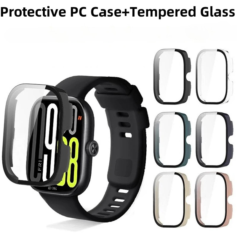 RedmiWatch Kính Cường Lực + Vỏ PC Bảo Vệ Màn Hình Chống Trầy Xước Cho Redmi Watch 5/3/2/Active/Lite