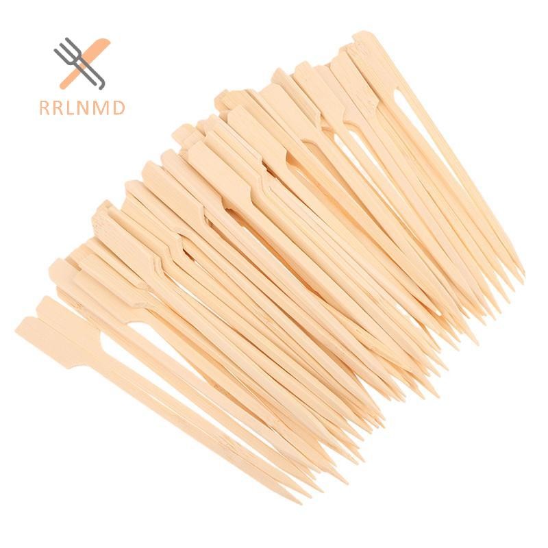 RRLNMD 100 Chiếc Xiên Tre Cocktail Chọn Tăm Lạ Mắt Cho Món Khai Vị Thực Phẩm Thanh Trái Cây Bbq Cho Đảng Đồ Uống Nĩa Dùng Một Lần MỚI