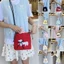 Túi Messenger GUSTAVA, Túi đeo vai Nylon nhiều màu, Túi đeo chéo họa tiết thêu dung lượng cao tiện lợi thời trang đi lại hàng ngày