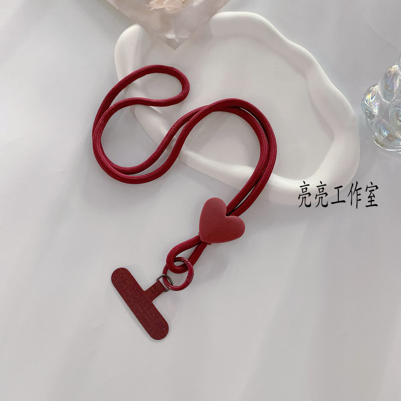 Phụ Kiện Điện Thoại Di Động Sáng Tạo Thời Trang Encore Rượu Vang Đỏ Tình Yêu Điện Thoại Di Động Dây Chống Sốc Dây Đeo Cổ Tay Treo Dây Đeo ccd Camera Treo Dây Xích