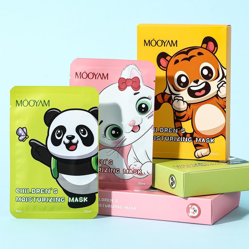 Mặt nạ trẻ em hình động vật hoạt hình dưỡng ẩm, dễ thương K8z2