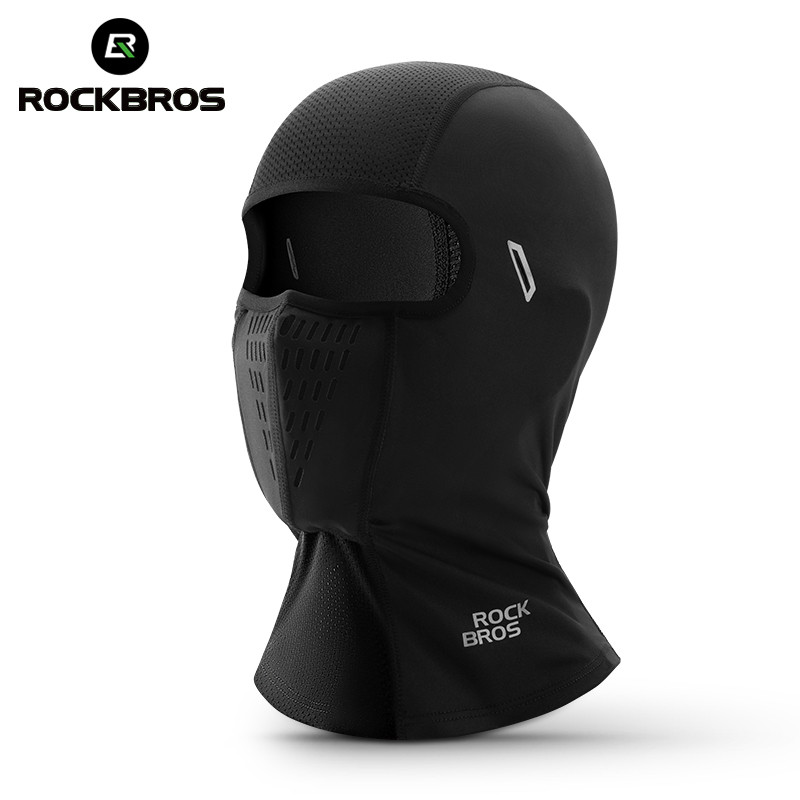 ROCKBROS Mùa Hè Đi Xe Đạp Băng Lụa Mặt nạ Chống Tia UV Chống Mồ Hôi Lưới Thoáng Khí Toàn Mặt Chạy Bộ Thể Thao Xe Máy Đầu Khăn