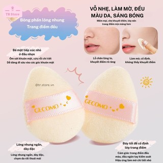 Set bông phấn trang điểm mini GECOMO - Tạo lớp nền hoàn hảo, bỏ túi tiện lợi
