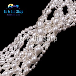 Hạt Trai Chuỗi Ngọc Nhân Tạo Hình Giọt Nước Làm Dây Chuyền, Vòng Tay, Trang sức Thủ Công