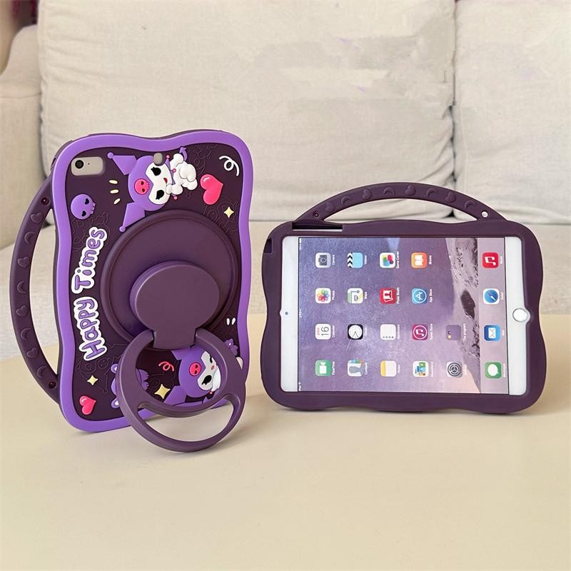Ốp Lưng Tương Thích Cho Honor Pad X9A 11.5inch X9A 2025 X9 Pro Máy Tính Bảng Silicon Mềm Hoạt Hình Dễ Thương Tím 360°Vỏ trẻ em xoay Vỏ nhỏ