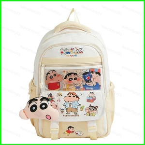 GC2 Crayon Shin-chan Ba Lô Dành Cho Học Sinh Dung Tích Lớn In Nhẹ Hoạt Hình Nữ Đi Học CG2