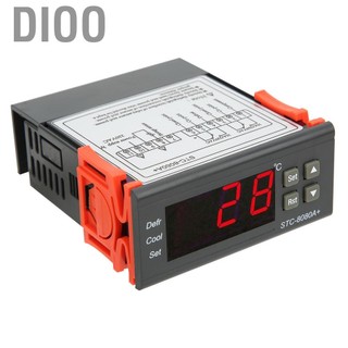 Dioo Bộ điều khiển nhiệt độ DIOO-VN 10A/220VAC STC-8080A+ Bộ điều nhiệt kỹ thuật số làm lạnh định chế làm lạnh Chế độ sưởi ấm -50 ° C-99 ° C