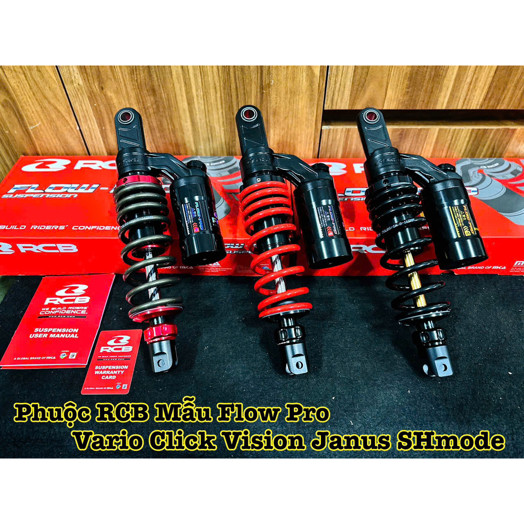 Phuộc Bình Dầu RCB Mẫu ( FLOW - PRO ) Gắn Cho Vario / Click / Vision ...