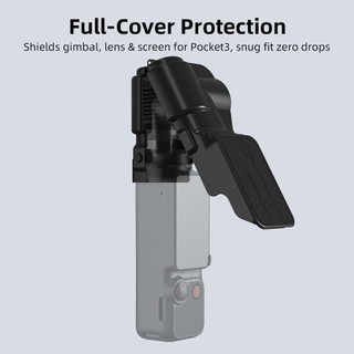 Vỏ bảo vệ Gimbal HEARTHLY, Vỏ lật Bảo vệ màn hình chống trầy xước, Chống bụi có lớp lót mềm Vỏ bọc ống kính nhẹ cho phụ kiện máy ảnh DJI Osmo Pocket 3