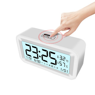 Đồng Hồ Báo Thức Điện Tử Thông Minh - Hiển Thị Nhiệt Độ & Độ Ẩm - 3 Chế Độ Báo Thức - Màn Hình LED Cao Cấp Cho Phòng Ngủ, Văn Phòng [Hàng Có Sẵn]