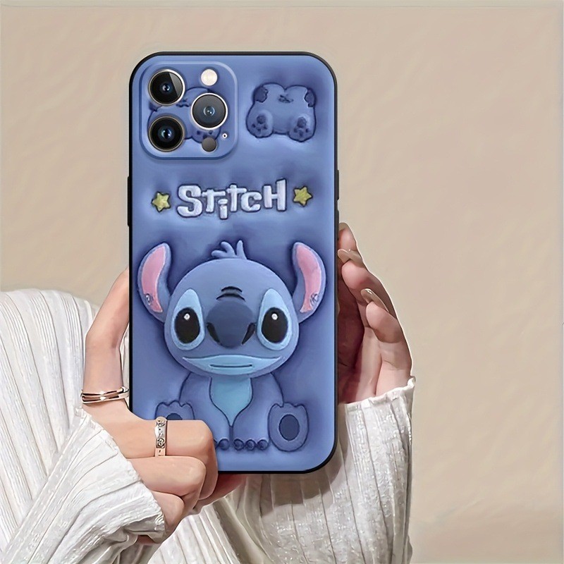 Stitch Thích Hợp Cho Apple 16 Ốp Điện Thoại 14promax / 11 Silicon Mềm Phong Cách Mới 12 Nữ 15pro Vỏ Chống Sốc