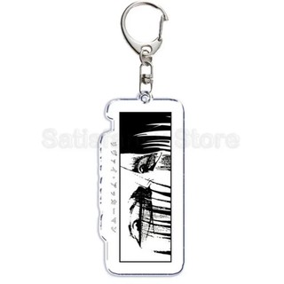 Anime Attacking of The Giants Levi Ackerman Allen Yeager Keychain Pendant Role Playing Double Sided Acrylic Keyring Jew