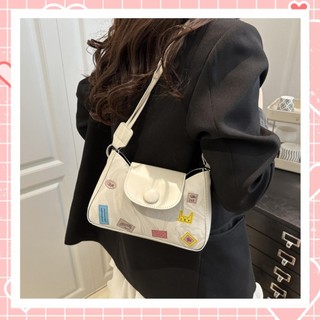 Túi xách đeo vai nữ thời trang da mềm dây xoắn in hình Liistore K278 (Không kèm charm gấu)