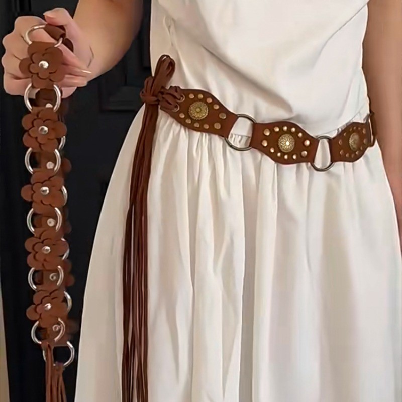 Thắt lưng bướm boho hoa phong cách Hàn Quốc