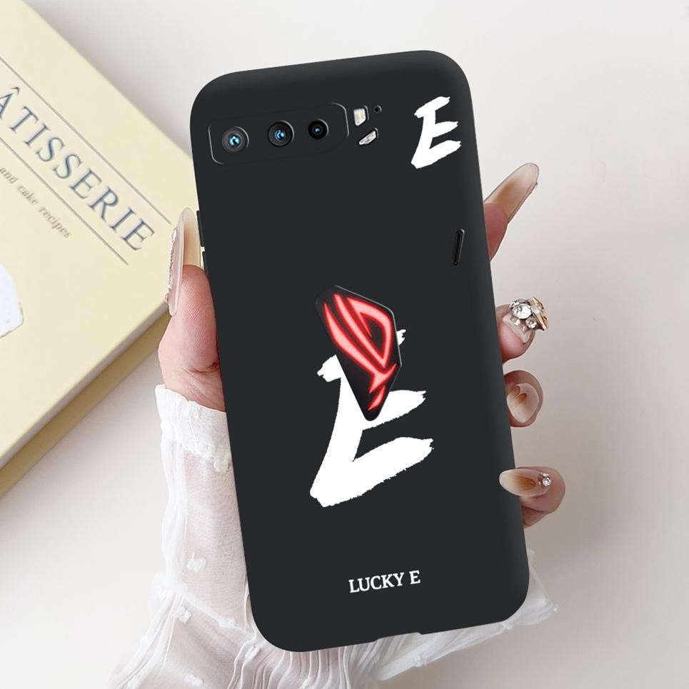 Ốp Điện Thoại Asus Rog Điện Thoại 3 Strix Điện Thoại 5 5s 6 Vỏ Silicon Mềm Biệt Danh Tranh Chữ Hoa Hồng Mặt Sau