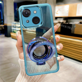 Ốp lưng Itel A50C Thiết kế mới Giá đỡ từ tính Vỏ trong suốt Itel A50 C Vỏ điện thoại mềm trong suốt siêu mỏng có bảo vệ ống kính máy ảnh