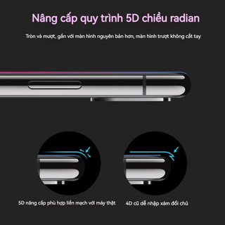 Kính cường lực iPhone 9D 10D HD, chống ánh sáng xanh, cho iPhone 11 12 13 14 15 16 17 Pro Max 17 Air X XS XR XSMAX 16E