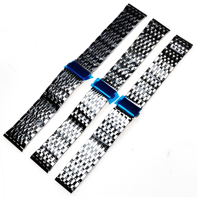 Dây đeo đồng hồ bằng thép không gỉ được đánh bóng 18mm 20mm 22mm Dây đeo đồng hồ bằng thép không gỉ không gỉ đa năng Dây đeo đồng hồ thay thế nam nữ Quà tặng