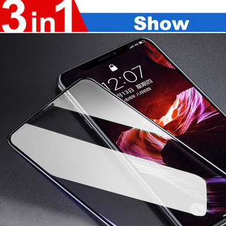cho OPPO A5x A5 A3x A40 A80 A60 A58 A58x A78 A79 A98 A57 A57 A97 4G 5G Kính cường lực 3 trong 1 Chống rơi Bảo vệ màn hình Với Sợi carbon Trở lại phim + Máy ảnh Bảo vệ ống kính