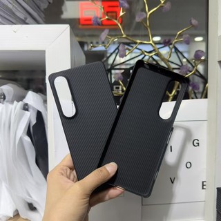 Ốp Điện Thoại Aramid Sợi Carbon Thật Cho Sony Xperia 1 VII 7th 1 VI 6th Matte Cứng Siêu Mỏng Chống Sốc Ốp Lưng Vỏ