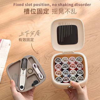 Bộ kim và chỉ thực tế cao cấp, bộ kim và chỉ mini di động cho gia đình, hộp kim may-6Li