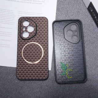 Vỏ da từ tính siêu mỏng Honor 400 Pro 400 Vỏ họa tiết hình núi