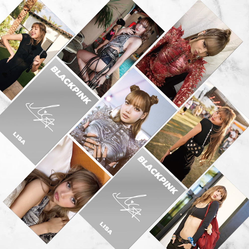 LINXX 55 Chiếc Blackpink Lisa Solo Selfie Lomo Photocards HD Hình Ảnh 3 Inch Kpop Thẻ Laser Bộ Sưu Tập Quạt Merch Album Thần Tượng Sách Nhớ Sưu Tập