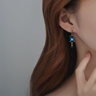 Bông Tai Tua Rua Pha Lê Tím Nữ Phong Cách Mới Hợp Thời Trang Cao Cấp Tính Khí Nhẹ Bông Tai Sang Trọng Bông Tai Tinh Tế