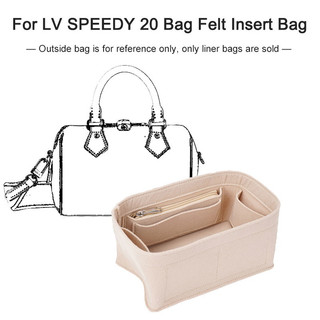Túi lót nỉ trong SPEEDY 20, ví du lịch, túi trang điểm di động, túi lưu trữ